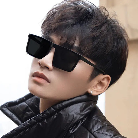 Sunglasses Men's Anti-ultraviolet Driving 2023 New Trendy Driving Douyin Net Red Same Style Sun Glasses Concave Shape