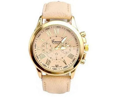 Three eye watches, retro GENEVA, Geneva students, couples, watches, men&#039;s belts, quartz trends watches