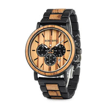 Wooden Men Watches Relogio Masculino Top Brand Luxury Stylish Chronograph Military Watch A Great Gift