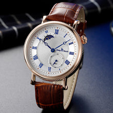 Sun Moon Star Waterproof Watch Two-pin Half Men's Watch