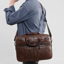 Retro Crazy Horse Pattern Briefcase For Men Briefcase